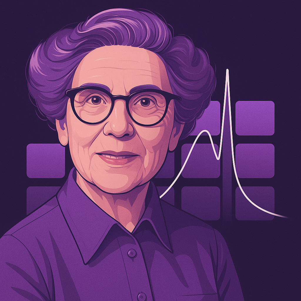 Illustrated portrait of Nancy Grace Roman